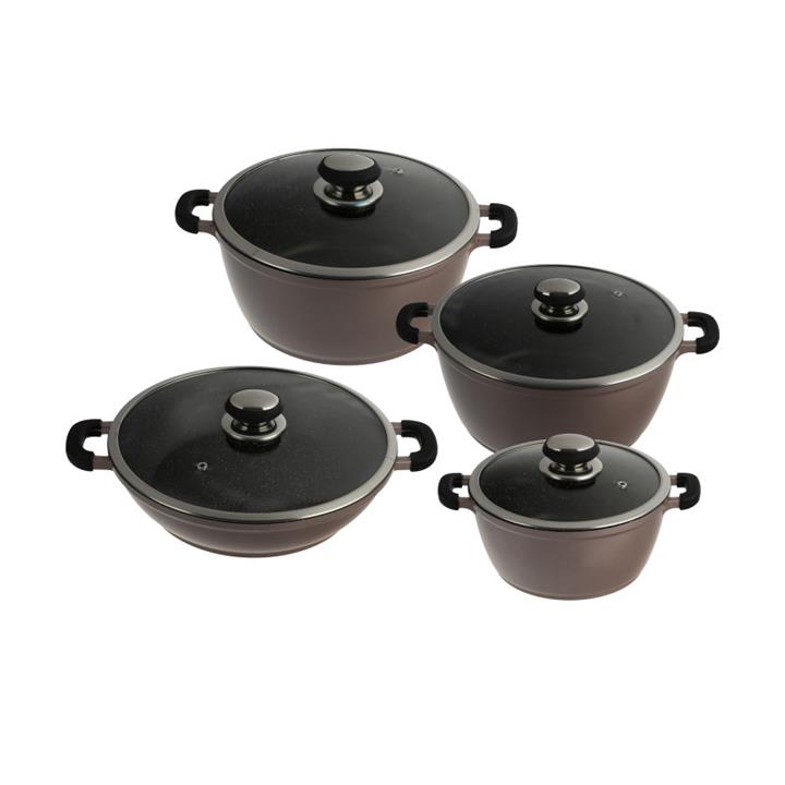 سرویس پخت و پز 8 پارچه زرساب سری گریپ مدل RP-7610 Zarsab Grape RP-7610 Cookware Set of 8